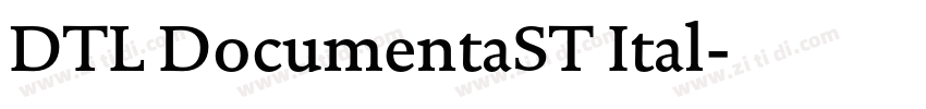DTL DocumentaST Ital字体转换
